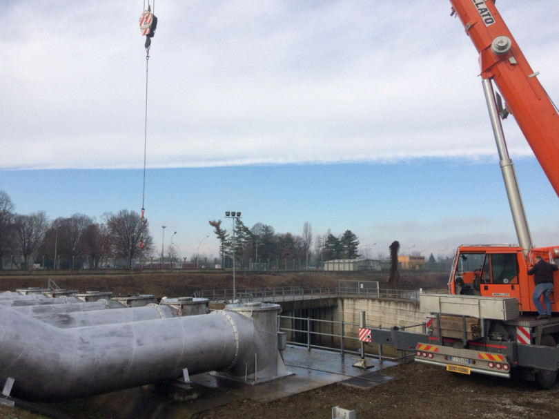 Cominciati i lavori di manutenzione allo scolmatore di Trino